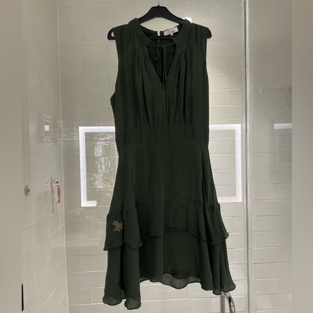 Parker Dark Green High Low Dress